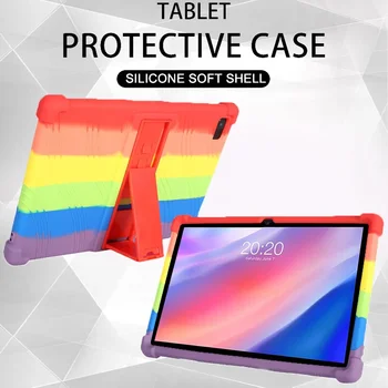Pre Teclast Tablet Prípade P20HD M40 Bezpečné Shockproof Silikónový Kryt P20 Shell Ochranné Puzdro Nastaviteľný Stojan