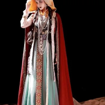 Princezná Mobella Plášť Jeseň Zima Štýly Arabských Štýl Fotografií, Pričom Exotický Štýl A Zlepšiť Čínske Prvky Šaty