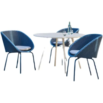 Prispôsobený minimalistický voľný čas záhradný stolík nábytok vonkajší balkón stoly a stoličky Nordic nádvorie zmes