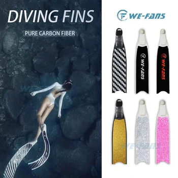 Profesionálny Full Carbon Dlho Freedivingu Potápanie Plutvy Dospelých Šnorchel Pákami Vlákniny Plutvy, Vodné Športy, Ľahký Zariadenia