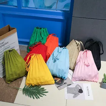 Príčinné Plátno Nákupné Tašky pre Ženy Utility Kapsičky Pevná Taška s potravinami Opakovane Eco Tote Bag Bavlna Recyklovať Tašky Candy Farby
