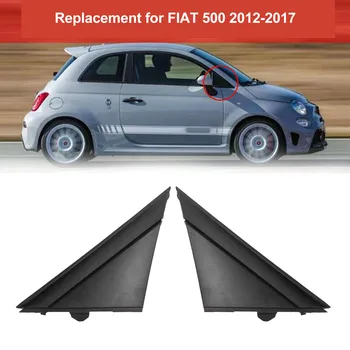 Pár Dverí Zrkadlo Vlajka Kryt 1SH17KX7AA Vľavo, Vpravo Black Dekorácie Náhrada Za FIAT 500 2012-2017