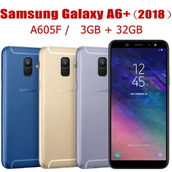 Pôvodné Odomknutý Samsung Galaxy A6+ (2018) A605F Zrekonštruovaný Galaxy A9 Star Lite pre Android 16MP 6.4