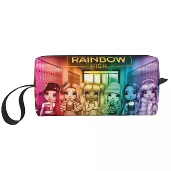 Rainbow Vysoká Skupiny umelecké Diela Kozmetická Taška pre Ženy make-up Tašky Cestovné Denne Toaletná Taška Organizátor Skladovanie Taška