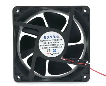 RUNDA RD1238B24L-S DC 24V 0.65 A 120x120x38mm 2-Wire Server Chladiaci Ventilátor