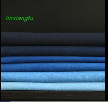 Ručné indigo farbené textílie, čistej bavlny odev, textílie, vyšívané rastlín farbené vegetácie farbené DIY textílie skupiny.