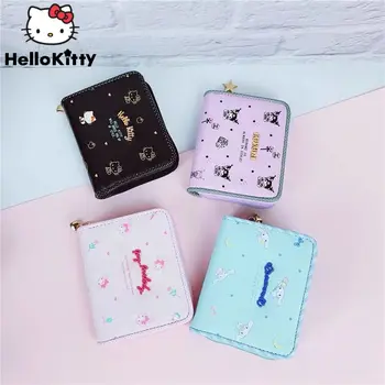 Sanrio Hello Kitty Kuromi Tlač Cartoon Peňaženky Deti, Dospelých, Tvorivé Roztomilý Mini Kabelku Sladké Módne Dievča, Darček K Narodeninám Moneybag
