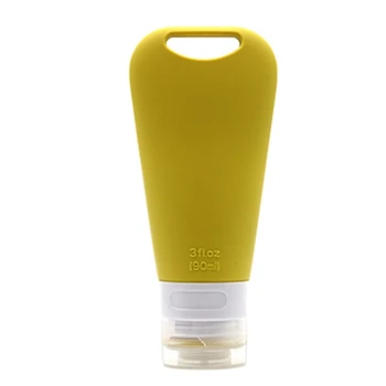 Silikónové Cestovná Fľaša Únik Dôkaz Naplniteľné Squeeze Kontajnerov Malé Prázdne Cestovných Veľkosť Fľaše pre Shampoo 90ml