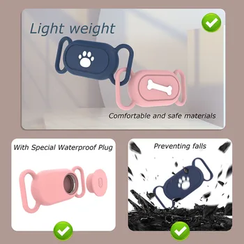 Silikónové Ochranné Puzdro Pre Samsung Galaxy SmartTag2 Pes, Mačka Anti-Stratil Kryt Vodotesný, Anti-Scratch Anti-Stratil Kryt Prístroja