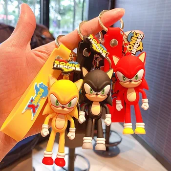 Sonic Keychain Bábika pre Dievčatá a Chlapcov Zber Cake Decoration Taška Prívesok Malý Darček pre Priateľov Anime Karikatúra Roztomilý