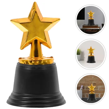 Toyvian Vianočné Darčeky Mini Star Award Trofej Pack 12 Väčšinu Zlaté Trofeje Deti Party Láskavosti Súťaže, Slávnostné Ocenenie