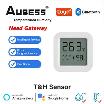 Tuya Bluetooth/Zigbee Teplota Vlhkosť Inteligentný Senzor Vnútorné Teplomer Cez Alexa Domovská Stránka Google Hlasové Ovládanie Práce S Bránou