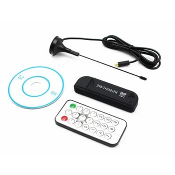 USB 2.0 a Digitálny DVB-T SDR+DAB+FM TV Tuner HDTV Prijímač SDR TV Stick Dongle RTL2832U + FC0012 Reálnom Čase Digitálne Video Nahrávanie