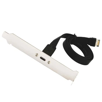 USB 3.1 Typ C Prednom Paneli Hlavička Predlžovací Kábel,Typ E K USB 3.1 Typ C Kábel,Vnútorný Kábel Adaptéra,S Panel(50 cm)