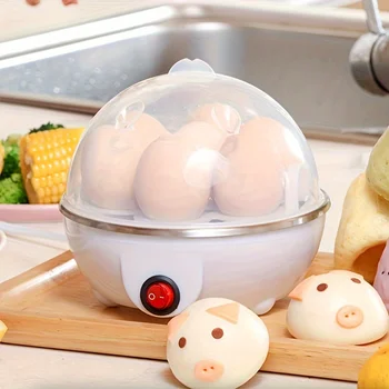 Vajcia varná doska Automatické Vypnutie Domov Malé 1-osoba Multi-Funkčné Dusená Vajcia Puding, Varené Vajce Stroj Raňajky Artefakt