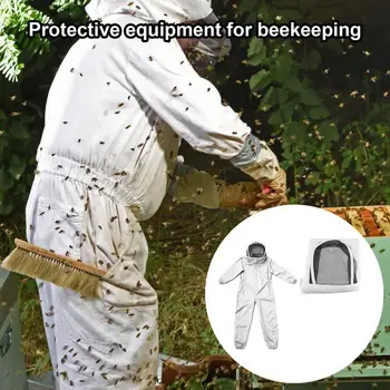 Vetrané Bee Vyhovovali Priedušná Textílie s Kapucňou Oblečenie pre Včelárstvo Bavlnená Zmes Včelárskych Zariadení pre Profesionálne Mužov