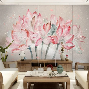 Vlastné Akúkoľvek Veľkosť 3D Tapety Ružové Kvety Foto nástenná maľba Nálepka pre Spálne, Obývacia Izba Dekorácie Maľovanie Domu Zlepšenie