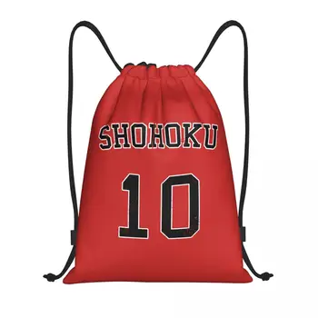 Vlastné Basketbal Anime Slam Dunk Šnúrkou Tašky Muži Ženy Ľahký Hanamichi Sakuragi Športové Gym Skladovanie Batoh