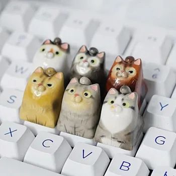 Vlastný Profil Mačka Keycaps Na Kríži Hriadeľ, Mechanické Herné Klávesnice Personlized Cute Cat ESC Tlačidlo so Šípkou Čiapky
