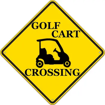 Vtipné Kov Upozornenie Golf Cart Prekročení tejto náprave Tin Prihlásiť Stenu Muž Jaskyňa Bar Golfista Darček Stenu Decor Záhrada Dvore Známky Tlač Doska