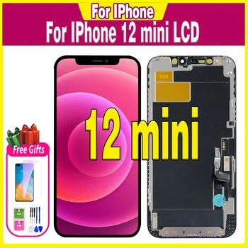 Vysoko kvalitný Lcd displej Pre IPhone 12 mini Nový Displej Dotykový A2399 A2176 A2398 A2400 A2399 S 3D Dotykový Displej Náhradné Displej