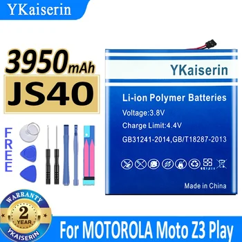 YKaiserin Top Zbrusu Nový 3950mAh JS40 Batérie pre MOTOROLA Moto Z3 Hrať XT1929-1 XT1929-4 XT1929-5 XT1929-6 XT1929-8 Batérie