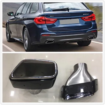 Zadné Výfukové Tip Exhuast Rúry Šál Tryska odvzdušňovací Otvor Výfuku OEM Štýl Pre BMW 5 Series G30 G30 2019
