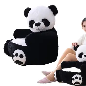 Čierna Panda pohovka, Gauč Mäkké pohodlné Panda Tvar Batoľa Zvierat Nábytok Čítanie Pohovka Kreslo Opierkou Gauč pre Dieťa Chlapec Dievčatá