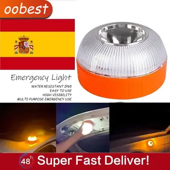 Španielsko Auto Núdzové Svetlo V16 Homologované Dgt Schválené Auto Núdzový Maják Svetla Nabíjateľná Magnetické Indukčné Strobe Light