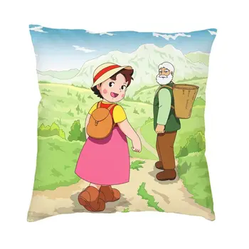 Štýl Heidi A Dedko Hodiť Vankúš Dekorácie Vlastné Alpy Horských Cartoon Vankúš Pillowcover pre Obývacia Izba