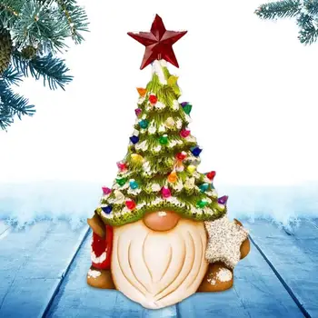 Živica Vianočný Stromček Trpaslíci Stola Figúrky, Dekoračné Farebné Trpaslíci Bábiky Santa Elf, Trpaslík Figúrky Pre Vnútorné Police