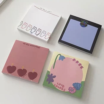 【Svetlo retro farbu maľby] vyzýva Originálne Kreatívne Prenosné poznámkový blok Roztomilý Mini Memo Book memo pad scrapbooking kawaii kancelárske potreby