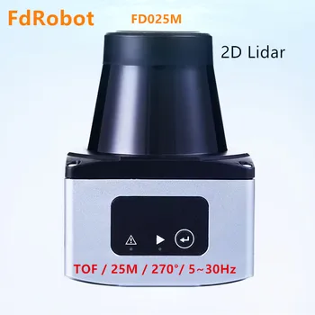 25m 5-30Hz Priemysel-stupeň 2D LiDAR senzor pre mapovanie a AGV prekážkou vyhýbanie sa Proti oslneniu FdRobot FD025M laserových radarov 25m 5-30Hz Priemysel-stupeň 2D LiDAR senzor pre mapovanie a AGV prekážkou vyhýbanie sa Proti oslneniu FdRobot FD025M laserových radarov 1