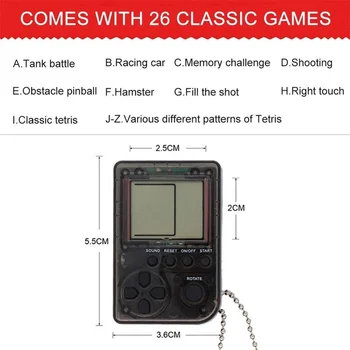 Nostalgické Retro Hra, Mini 26 Hry Keychain Auto Prívesok Tvorivé Malý Darček Tetris Tank Muž Darčeky Mobilné Hry Hráčov Nostalgické Retro Hra, Mini 26 Hry Keychain Auto Prívesok Tvorivé Malý Darček Tetris Tank Muž Darčeky Mobilné Hry Hráčov 1