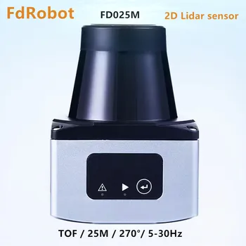 25m 5-30Hz Priemysel-stupeň 2D LiDAR senzor pre mapovanie a AGV prekážkou vyhýbanie sa Proti oslneniu FdRobot FD025M laserových radarov 25m 5-30Hz Priemysel-stupeň 2D LiDAR senzor pre mapovanie a AGV prekážkou vyhýbanie sa Proti oslneniu FdRobot FD025M laserových radarov 2