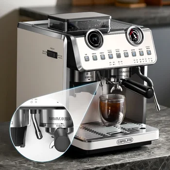 Houselin Espresso Stroj s Brúska, 20 Bar Super-Automatické Espresso Stroje na Espresso & Cappuccina & Latte Houselin Espresso Stroj s Brúska, 20 Bar Super-Automatické Espresso Stroje na Espresso & Cappuccina & Latte 5