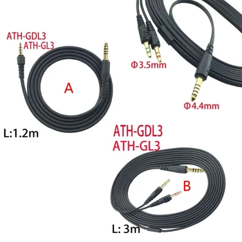 Odolné 3,5 mm na 4,4 mm Headset Kábel pre ATH GDL3 GL3 Slúchadlá Spoľahlivý Prenos Zvuku Drôt dlhšiu Životnosť Odolné 3,5 mm na 4,4 mm Headset Kábel pre ATH GDL3 GL3 Slúchadlá Spoľahlivý Prenos Zvuku Drôt dlhšiu Životnosť 5